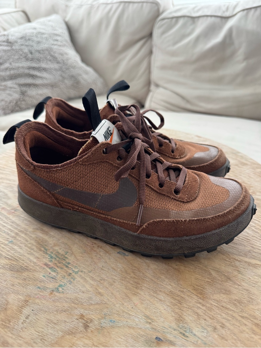 NIKE X TOM SACHS Brown Suede / Pecan Sneaker Size 7.5